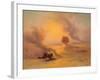 A Caravan Caught in the Sinum Wind Near Gizah-Johann Jakob Frey-Framed Giclee Print