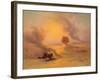 A Caravan Caught in the Sinum Wind Near Gizah-Johann Jakob Frey-Framed Giclee Print