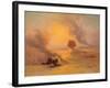 A Caravan Caught in the Sinum Wind Near Gizah-Johann Jakob Frey-Framed Giclee Print