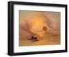 A Caravan Caught in the Sinum Wind Near Gizah-Johann Jakob Frey-Framed Giclee Print