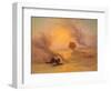 A Caravan Caught in the Sinum Wind Near Gizah-Johann Jakob Frey-Framed Giclee Print