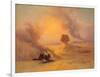 A Caravan Caught in the Sinum Wind Near Gizah-Johann Jakob Frey-Framed Giclee Print