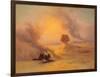 A Caravan Caught in the Sinum Wind Near Gizah-Johann Jakob Frey-Framed Giclee Print