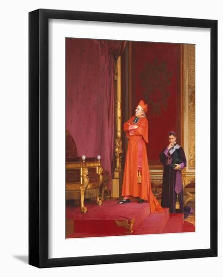 A Cardinal Looking at Napoleon's Throne-Jean Georges Vibert-Framed Giclee Print