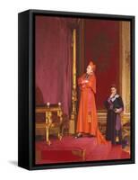 A Cardinal Looking at Napoleon's Throne-Jean Georges Vibert-Framed Stretched Canvas