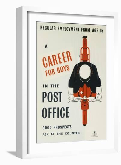 A Career for Boys in the Post Office-null-Framed Art Print