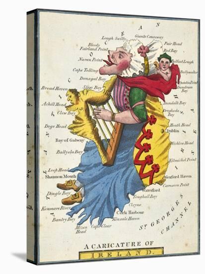 A Caricature of Ireland, 1808-null-Stretched Canvas