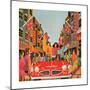 A Carnaby Scene, from 'Carnaby Street' by Tom Salter, 1970-Malcolm English-Mounted Giclee Print