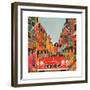 A Carnaby Scene, from 'Carnaby Street' by Tom Salter, 1970-Malcolm English-Framed Giclee Print