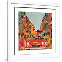 A Carnaby Scene, from 'Carnaby Street' by Tom Salter, 1970-Malcolm English-Framed Giclee Print