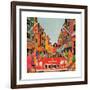 A Carnaby Scene, from 'Carnaby Street' by Tom Salter, 1970-Malcolm English-Framed Giclee Print