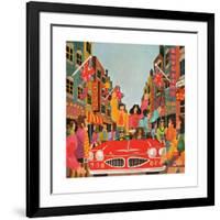 A Carnaby Scene, from 'Carnaby Street' by Tom Salter, 1970-Malcolm English-Framed Giclee Print