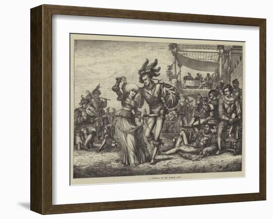 A Carnival in the Middle Ages-null-Framed Giclee Print