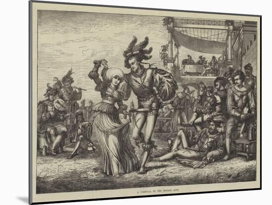 A Carnival in the Middle Ages-null-Mounted Giclee Print