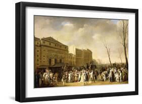A Carnival on the Boulevard Du Crime, 1832-Louis Leopold Boilly-Framed Giclee Print