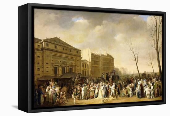 A Carnival on the Boulevard Du Crime, 1832-Louis Leopold Boilly-Framed Stretched Canvas