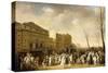 A Carnival on the Boulevard Du Crime, 1832-Louis Leopold Boilly-Stretched Canvas