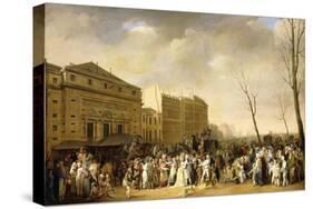 A Carnival on the Boulevard Du Crime, 1832-Louis Leopold Boilly-Stretched Canvas