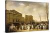 A Carnival on the Boulevard Du Crime, 1832-Louis Leopold Boilly-Stretched Canvas
