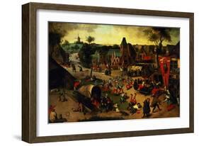 A Carnival on the Feast Day of St. George in a Village Near Antwerp-Abel Grimmer-Framed Giclee Print