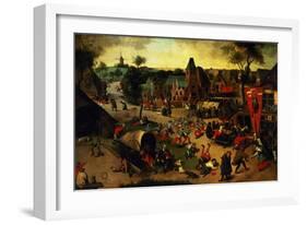 A Carnival on the Feast Day of St. George in a Village Near Antwerp-Abel Grimmer-Framed Giclee Print