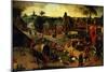 A Carnival on the Feast Day of St. George in a Village Near Antwerp-Abel Grimmer-Mounted Giclee Print