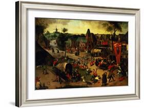 A Carnival on the Feast Day of St. George in a Village Near Antwerp-Abel Grimmer-Framed Giclee Print