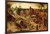 A Carnival on the Feastday of Saint George in a Village Near Antwerp-Abel Grimmer-Framed Giclee Print