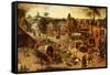 A Carnival on the Feastday of Saint George in a Village Near Antwerp-Abel Grimmer-Framed Stretched Canvas