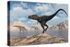 A Carnivorous Nanotyrannus Stalking a Herd of Corythosaurus-Stocktrek Images-Stretched Canvas