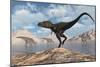 A Carnivorous Nanotyrannus Stalking a Herd of Corythosaurus-Stocktrek Images-Mounted Premium Giclee Print