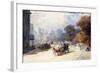 A Carriage at Hyde Park Corner, London, (Pencil, W/C, Bodycolour Heightened with White)-Eugene-Louis Lami-Framed Giclee Print