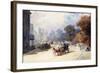 A Carriage at Hyde Park Corner, London, (Pencil, W/C, Bodycolour Heightened with White)-Eugene-Louis Lami-Framed Giclee Print