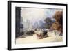 A Carriage at Hyde Park Corner, London, (Pencil, W/C, Bodycolour Heightened with White)-Eugene-Louis Lami-Framed Giclee Print