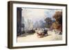 A Carriage at Hyde Park Corner, London, (Pencil, W/C, Bodycolour Heightened with White)-Eugene-Louis Lami-Framed Giclee Print