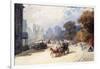 A Carriage at Hyde Park Corner, London, (Pencil, W/C, Bodycolour Heightened with White)-Eugene-Louis Lami-Framed Giclee Print