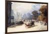 A Carriage at Hyde Park Corner, London, (Pencil, W/C, Bodycolour Heightened with White)-Eugene-Louis Lami-Framed Giclee Print