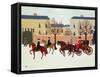 A Carriage Escorted by Police-Vincent Haddelsey-Framed Stretched Canvas