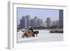 A Carriage on the Icebound Songhua River in Harbin, Heilongjiang, China, Asia-Gavin Hellier-Framed Photographic Print