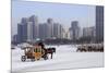 A Carriage on the Icebound Songhua River in Harbin, Heilongjiang, China, Asia-Gavin Hellier-Mounted Photographic Print