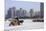 A Carriage on the Icebound Songhua River in Harbin, Heilongjiang, China, Asia-Gavin Hellier-Mounted Photographic Print