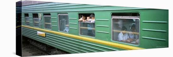 A Carriage on the Trans-Siberian Express Train, Siberia, Russia, Europe-Bruno Morandi-Stretched Canvas