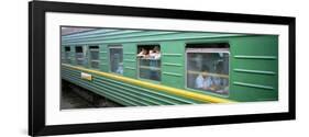 A Carriage on the Trans-Siberian Express Train, Siberia, Russia, Europe-Bruno Morandi-Framed Photographic Print