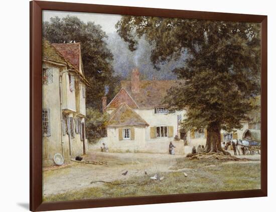 A Cart by a Village Inn, 1878-Helen Allingham-Framed Giclee Print