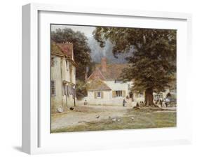 A Cart by a Village Inn, 1878-Helen Allingham-Framed Giclee Print