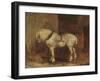 A Cart-Horse (Oil on Canvas)-Theodore Gericault-Framed Giclee Print