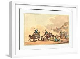 A Cart Race, 1788-Thomas Rowlandson-Framed Giclee Print