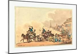 A Cart Race, 1788-Thomas Rowlandson-Mounted Giclee Print
