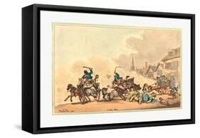 A Cart Race, 1788-Thomas Rowlandson-Framed Stretched Canvas