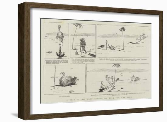 A Case of Mistaken Identity, a Tale for the Bald-null-Framed Giclee Print